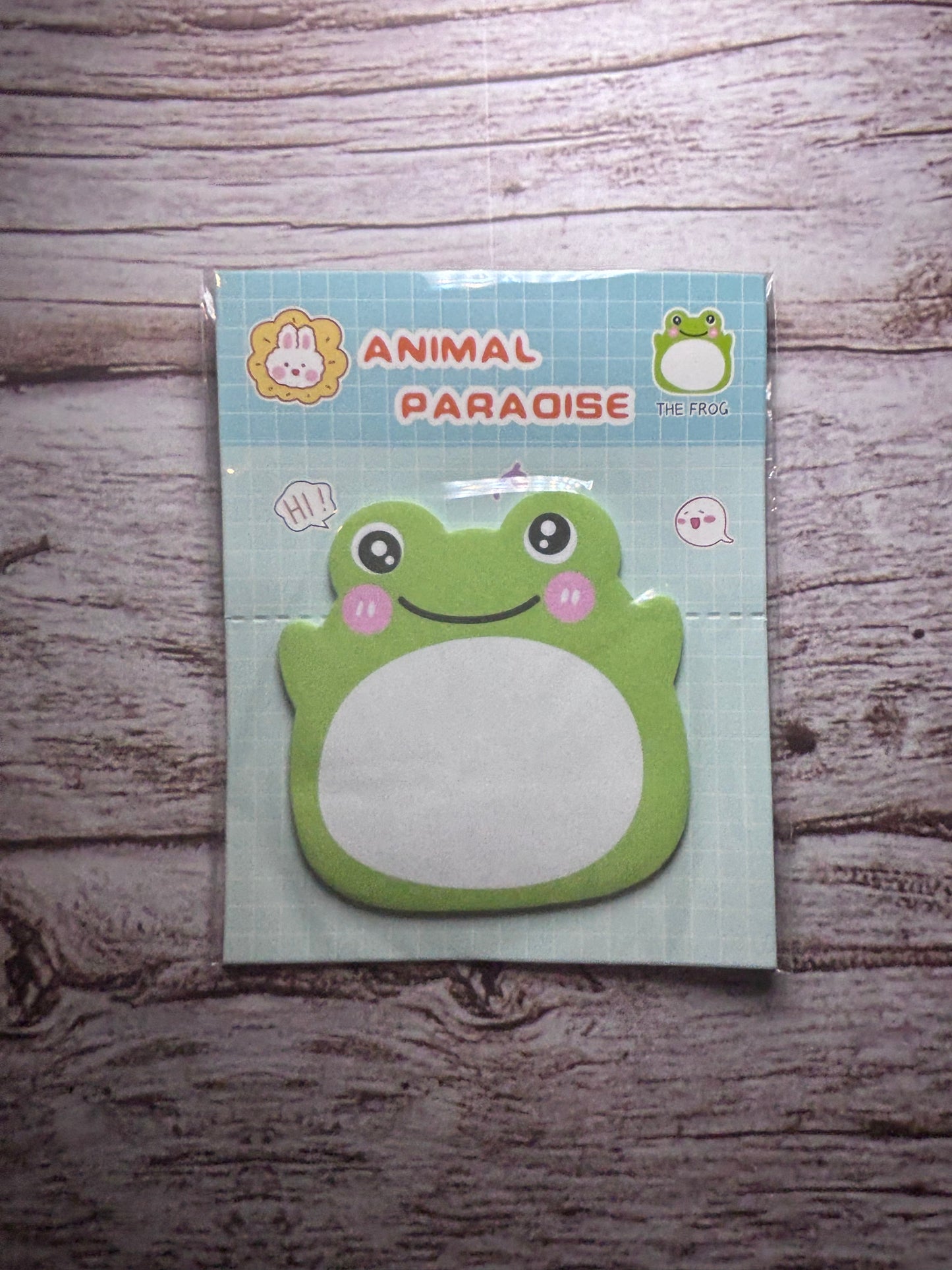 Frog sticky notes