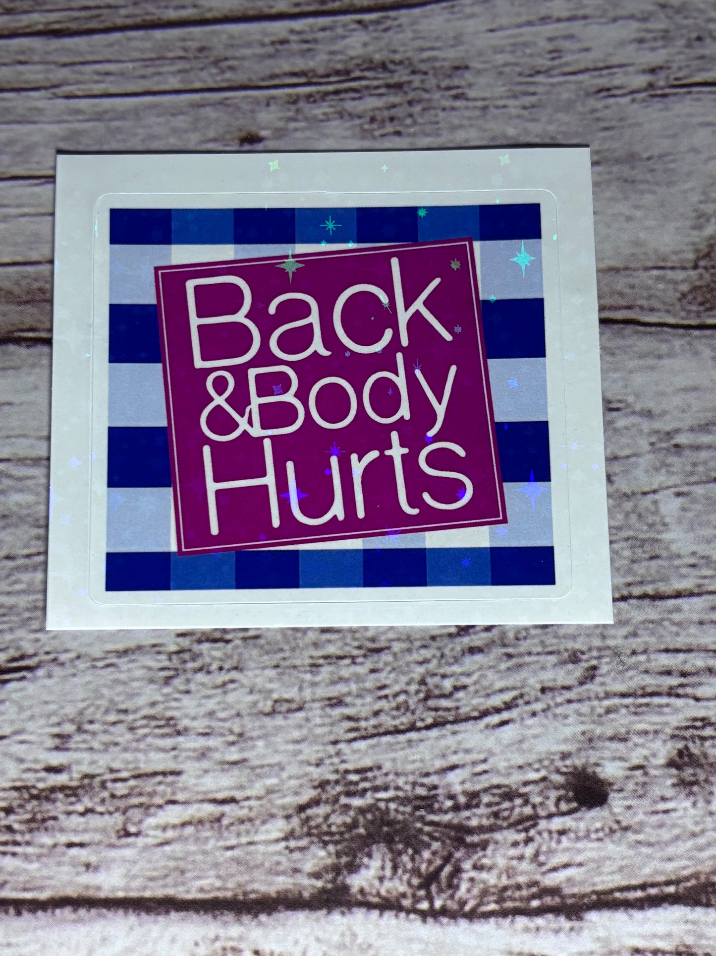 Back & Body Hurts - sticker