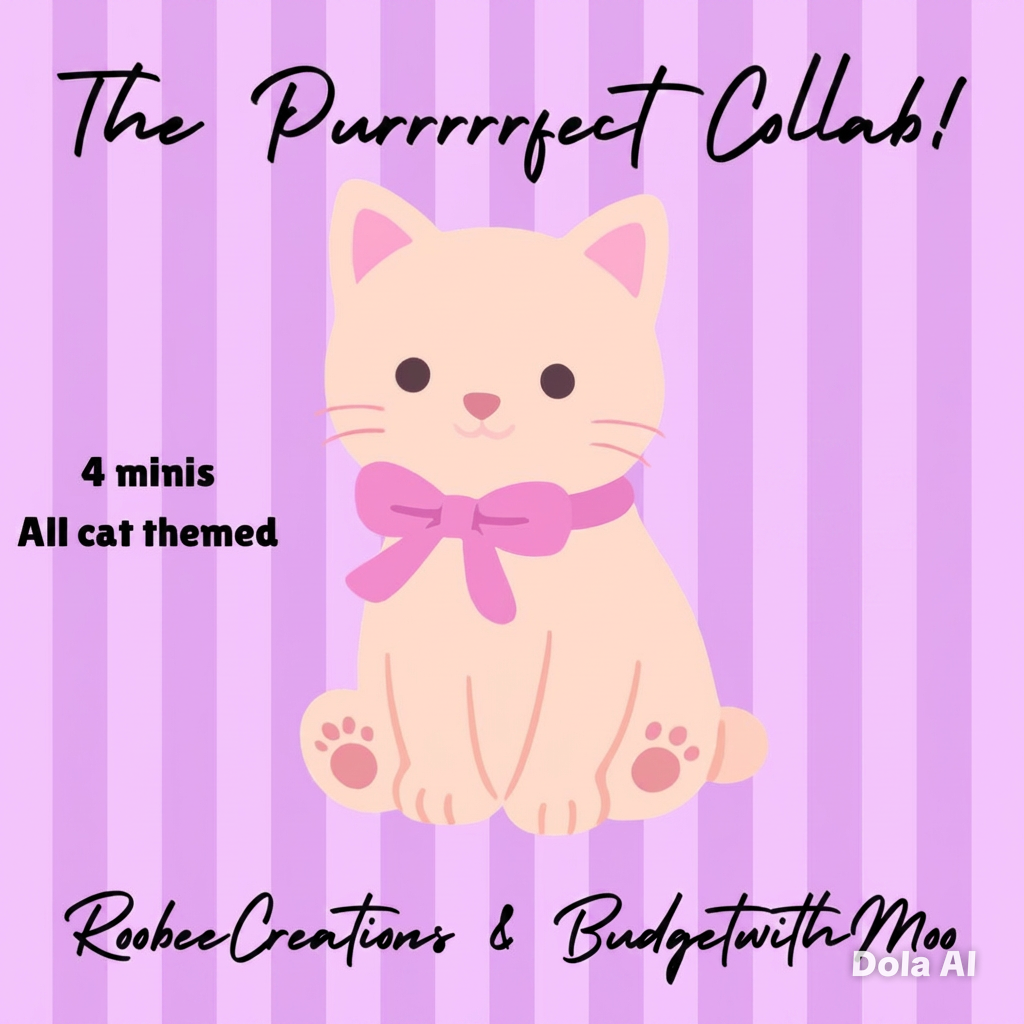 The Purrrrrfect Collab - Budgetwithmoo x RooBeeCreations.