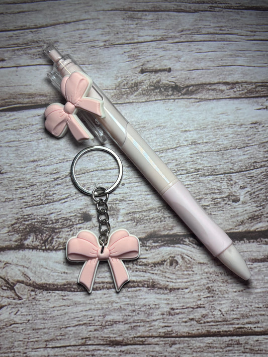 Bow Pen & Keychain
