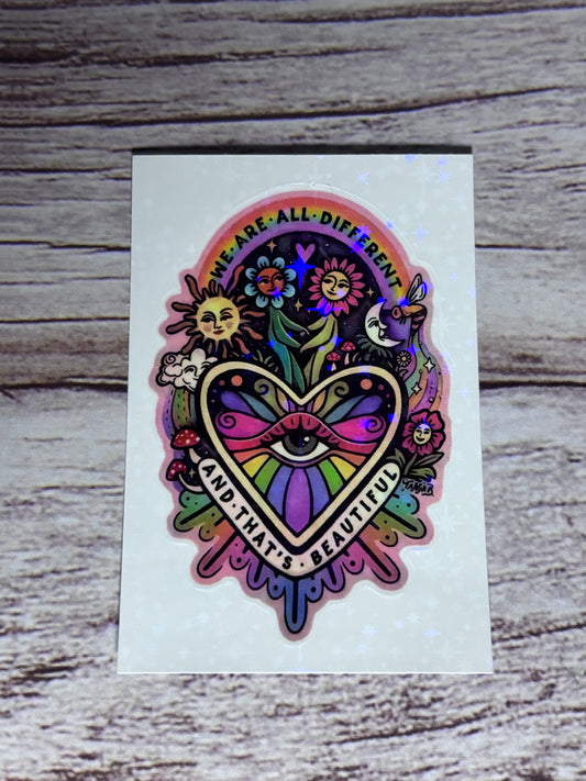 We Are All Different - sticker
