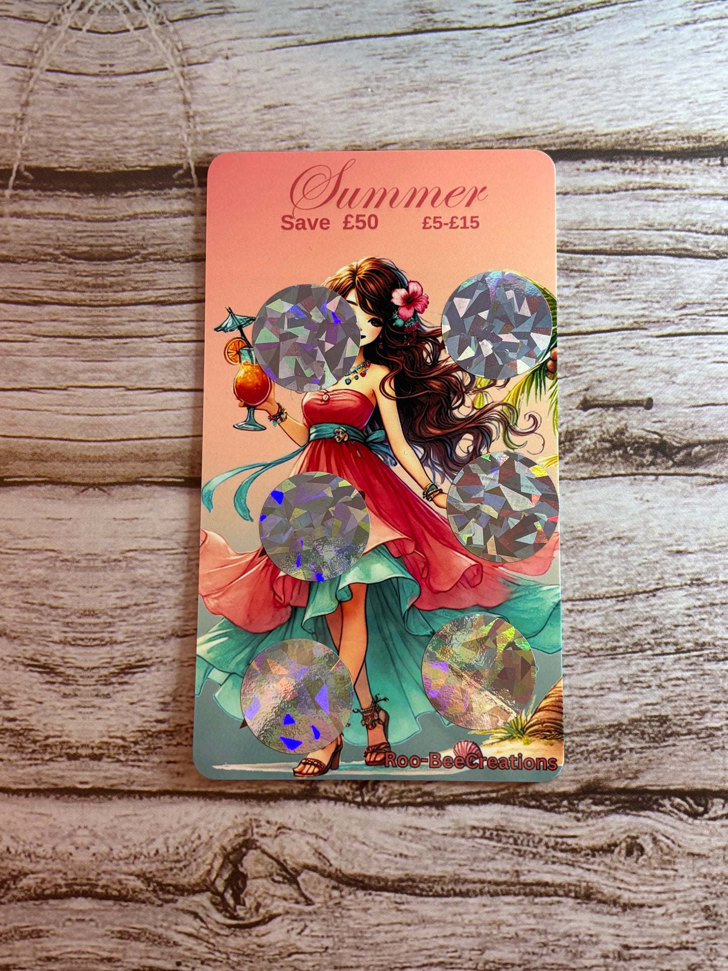 Seasonal Girl Scratch Off