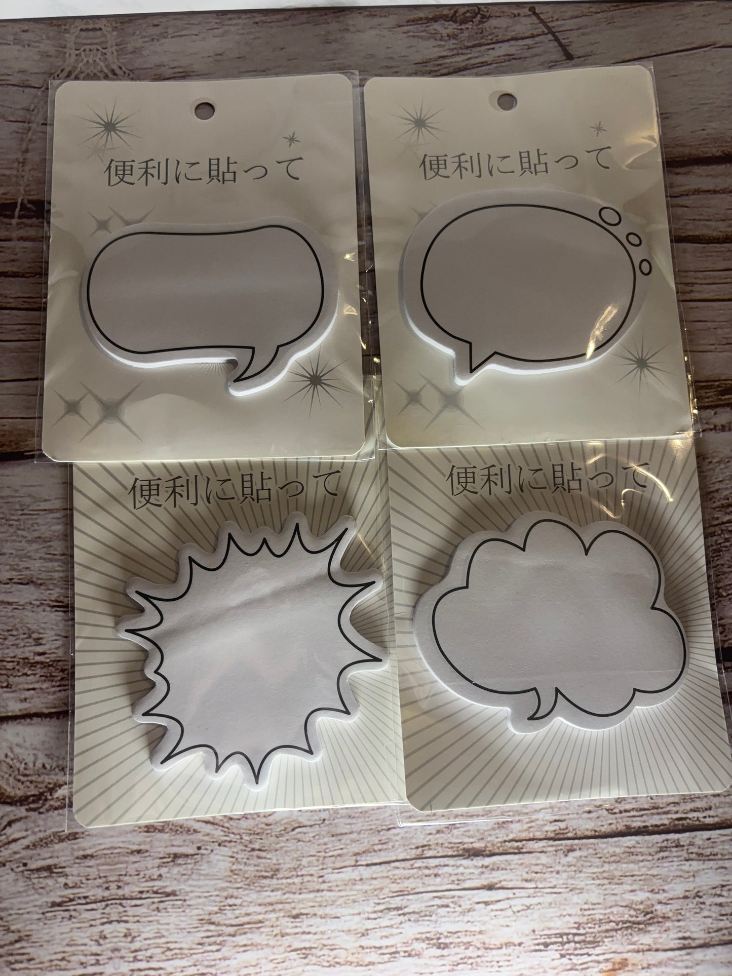 Speech bubble sticky notes